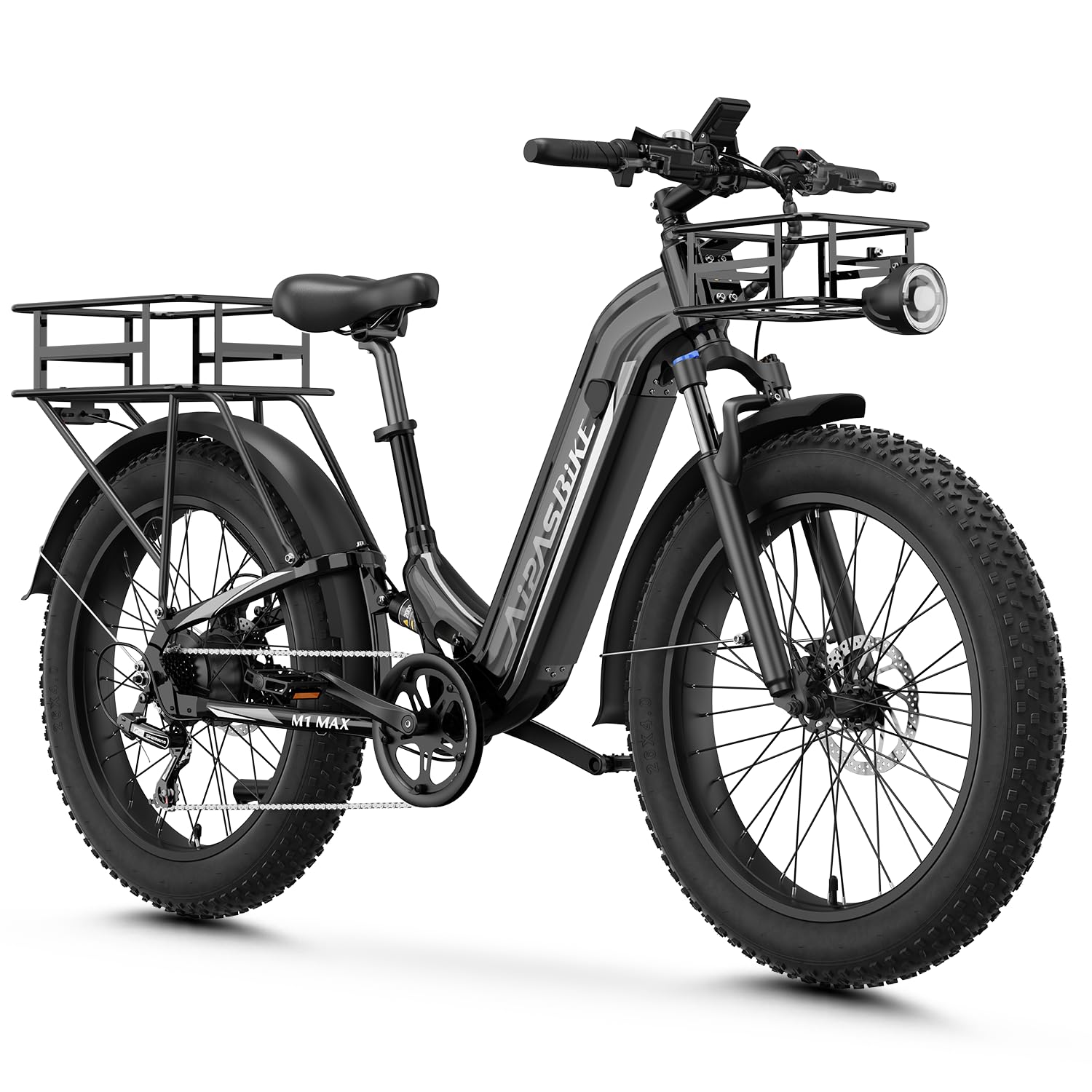 Aipas M1 Max/M2 Max Electric Bike for Adults, 26"x 4" Fat Tire Ebike