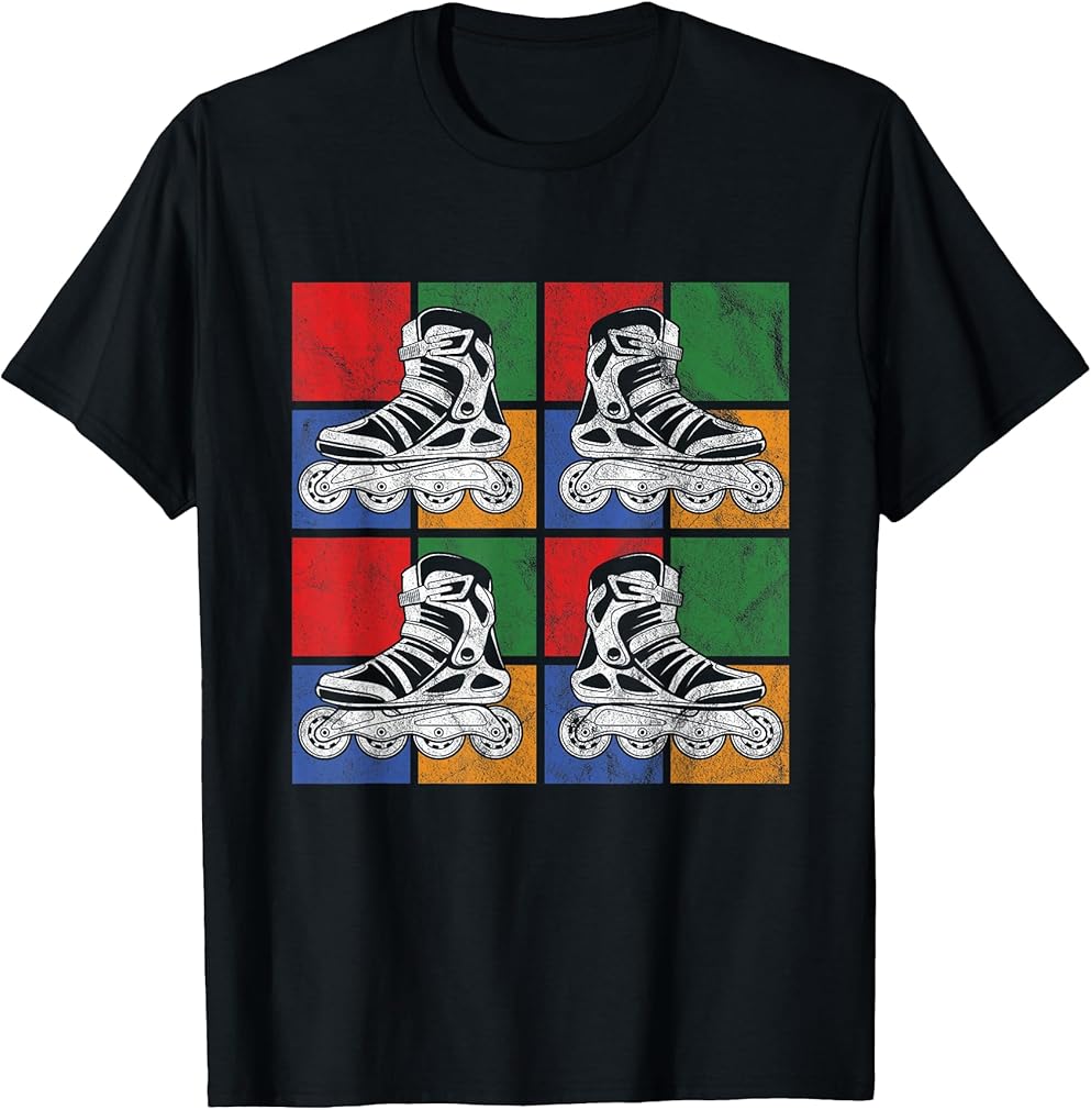 Inline Rollerblades Skater Skate Blades Roller Skating Gift T-Shirt