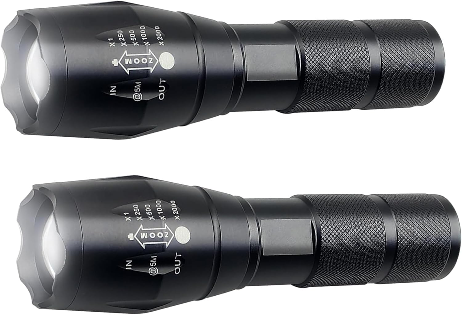 Military Grade Tactical LED Flashlight High Lumen Single Mode Portable Zoomable Torch for Camping Hunting Emergency