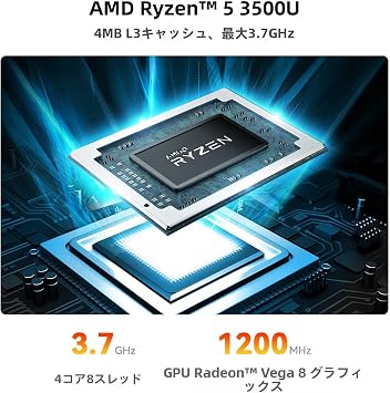 Beelink AMD Ryzen7 SER5 PRO 5825U Mini PC, 32GB DDR4 500GB SSD Mini Computer Up to 4.5 GHz 8C/16T, WiFi 6, Bluetooth 5.2, 1*DP, 1*HDMI, 1*Type-C Support 4K@60Hz, USB3.2, WOL, Auto Power On