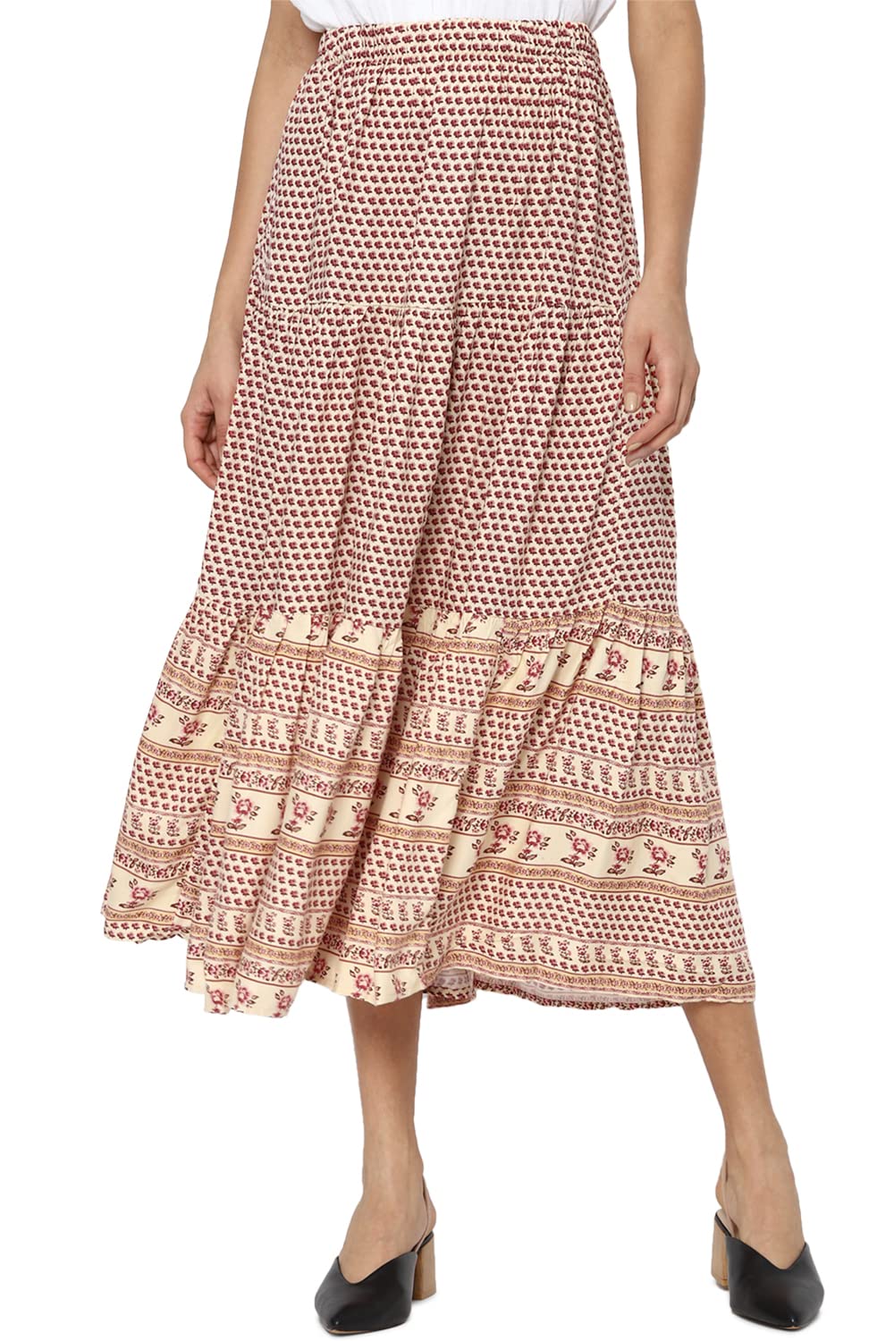 american eagle Rayon Western Skirt-picture-12