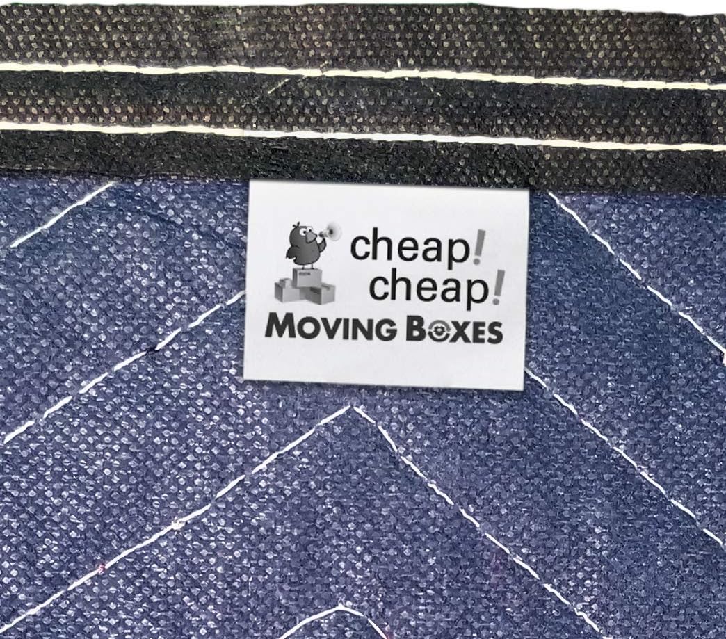Moving Blankets - Professional Packing Shipping Moving Pads - Cheap Cheap Moving Boxes (Supreme (65 lb/dz) Pack of 12)