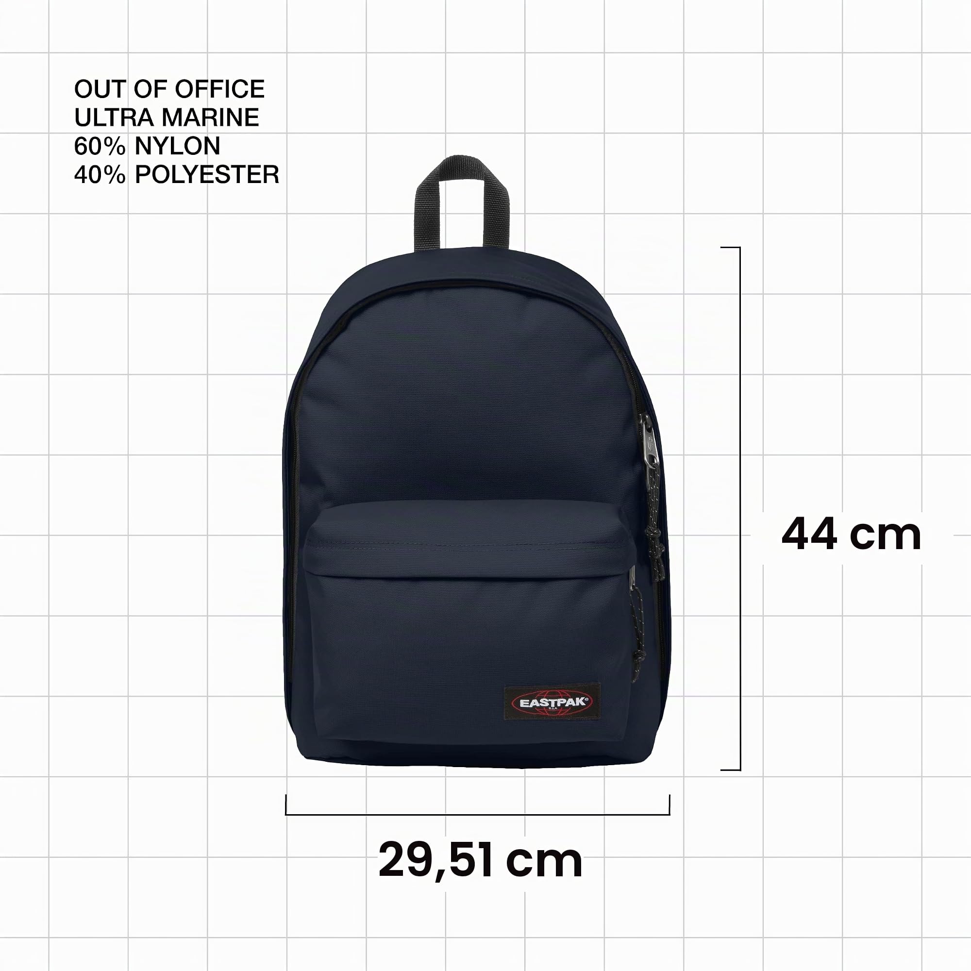 EASTPAK - OUT OF OFFICE - Sac à Dos, 27 L, Ultra Marine (Bleu) & BENCHMARK SINGLE - Trousse, Ultra Marine (Bleu)