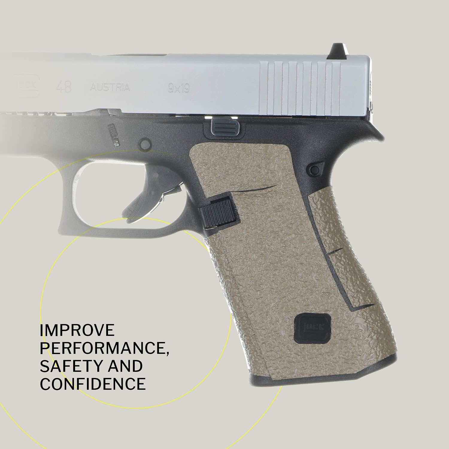 TALON Grips Adhesive Grip Compatible with Glock 43x & 48– Made in The USA