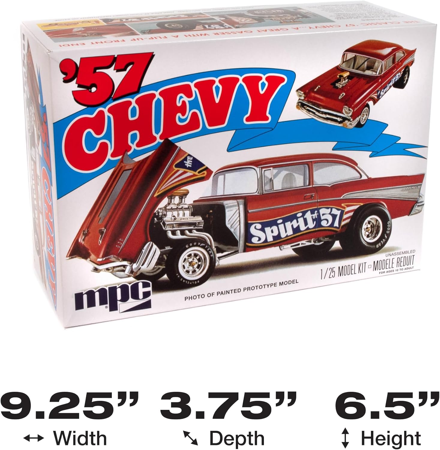 MPC 1957 Chevy Bel Air Spirit of 57" 1:25 Scale Model Kit