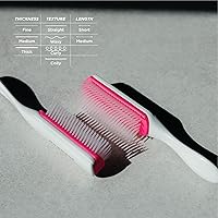 Vista 7 de Denman Mini Curl Definer & Styler 5 Row Hairbrush for Detangling, Separating, and Defining Curls, Curly Hairbrush, Sleek Blowdrying - D14