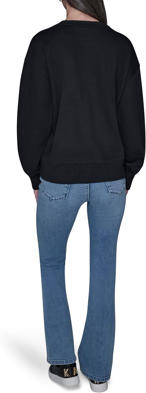KARL LAGERFELD Women's Choupette Cat Fleece Sweatshirt