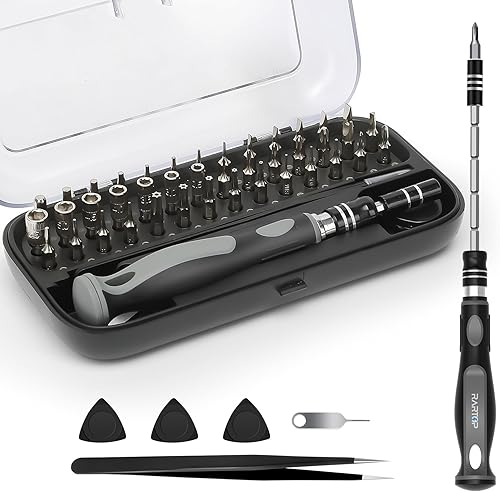 Juego de destornilladores de precisión juego de puntas de destornillador 48 en 1, juego de destornilladores pequeños magnéticos con funda, mini
