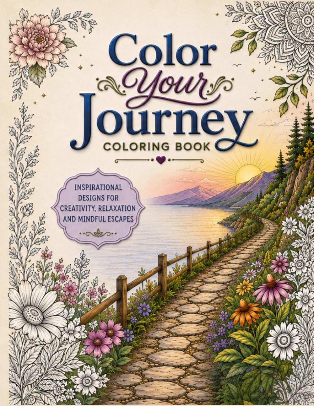 Color Your Journey: Inspirational Designs for Creativity, Relaxation, and Mindful Escapes