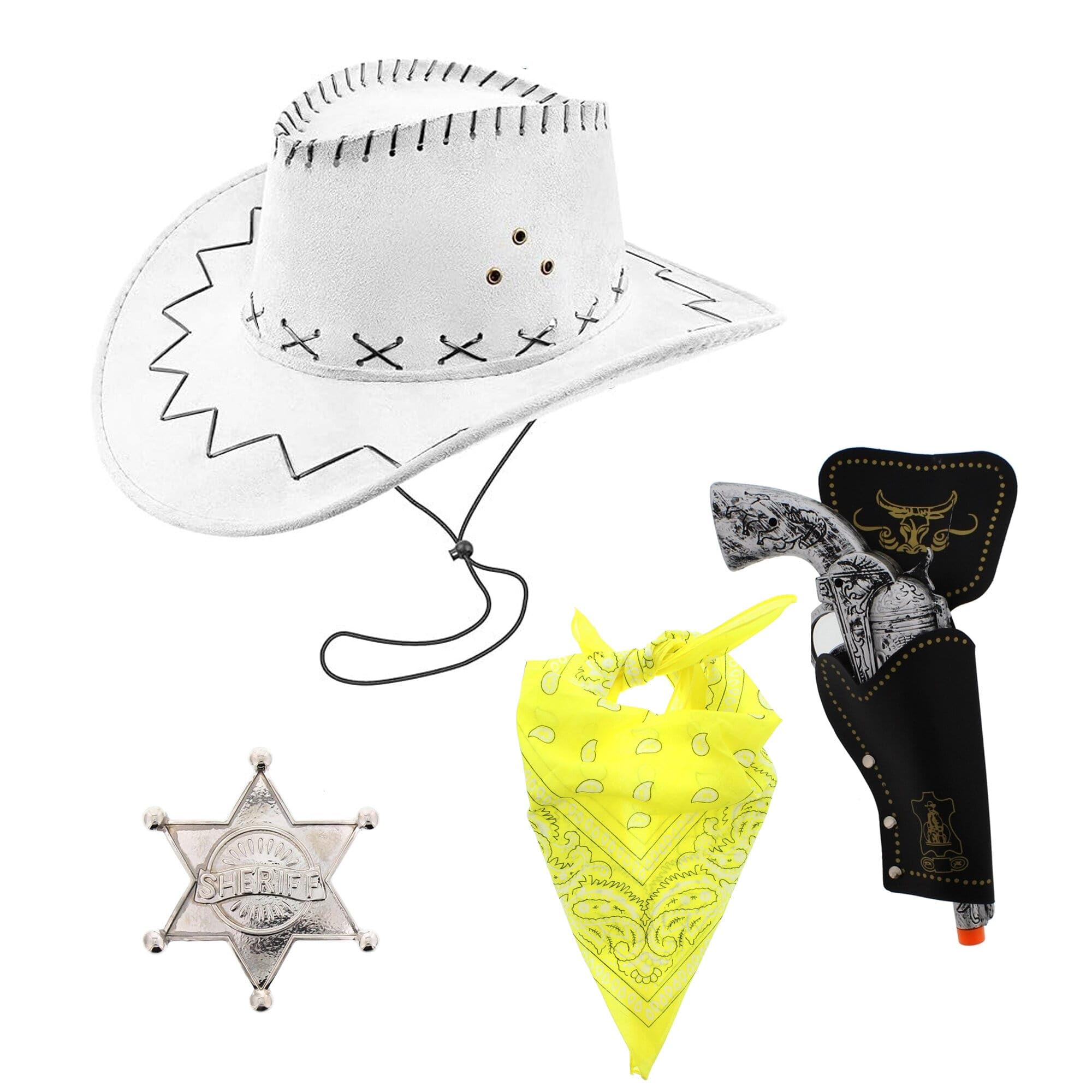 Zac's Alter Ego Fancy Dress Unisex 4 Piece Cowboy Set
