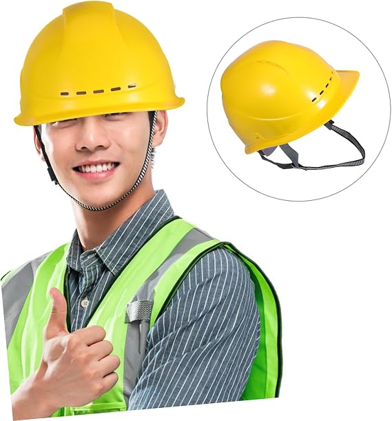 Construction Safety Helmet Hard Hat Full Brim Worker Caps for Men Scaffold Use