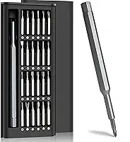 Kit Conjunto de Chave de Fenda 24 em 1 com Estojo Magnético Precisão Ideal para Reparos em Celulares, Notebooks, Relógios e Eletrônicos em Geral Linha Premium