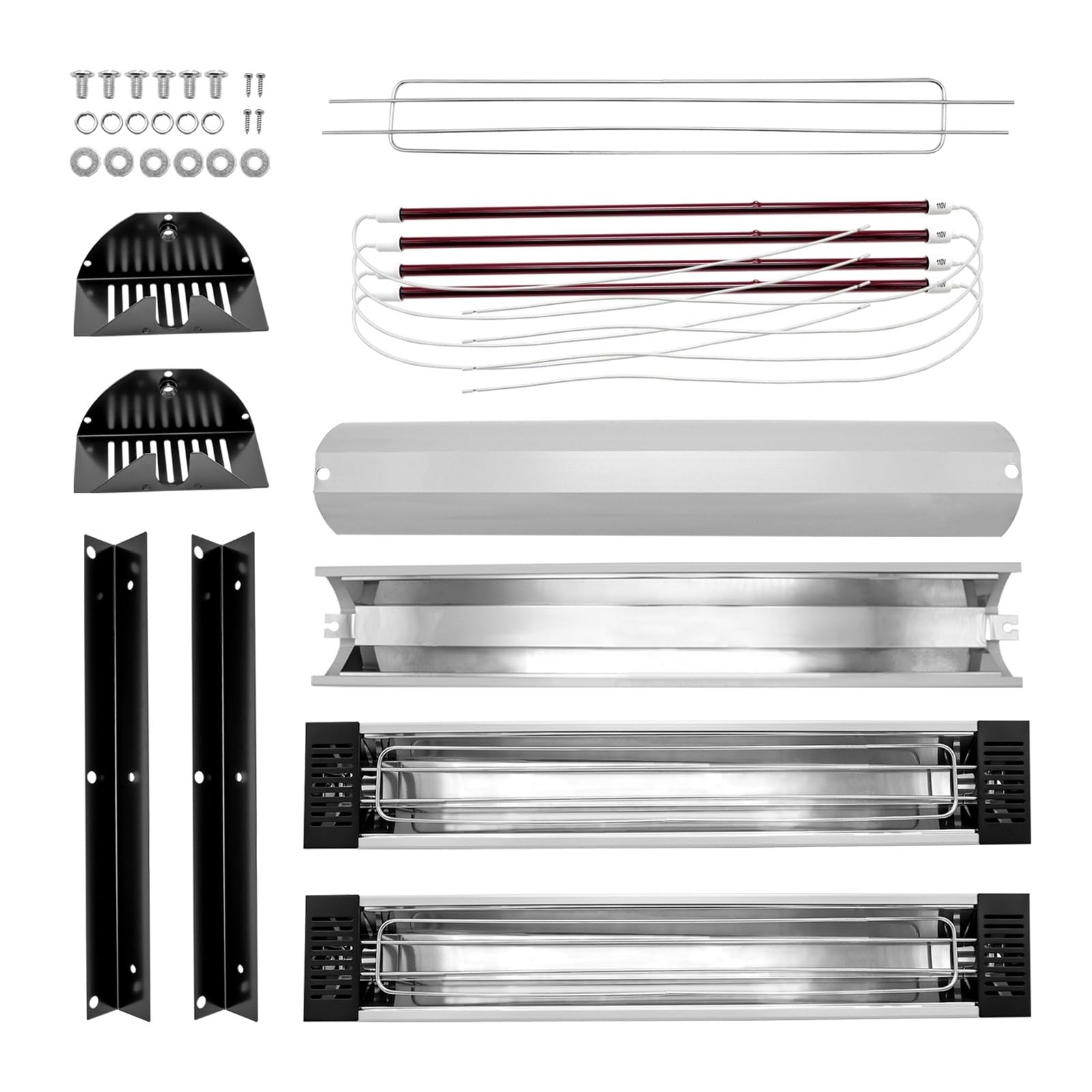 Lámpara de calor infrarroja de onda corta de 3000 W Lámpara de curado de pintura por infrarrojos Secador de horno Cabina de pintura Lámpara de calentamiento por infrarrojos Lámpara de curado de pint