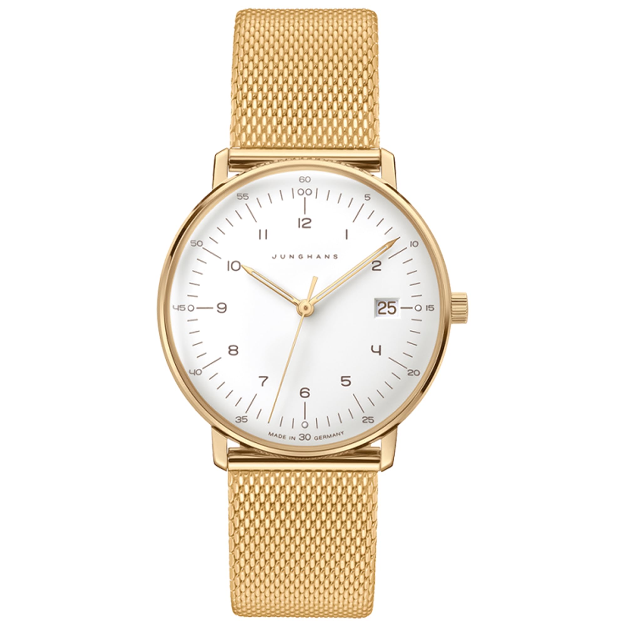 JUNGHANS max Bill Damenuhr mit Saphirglas Goldfarben 47/7452.46