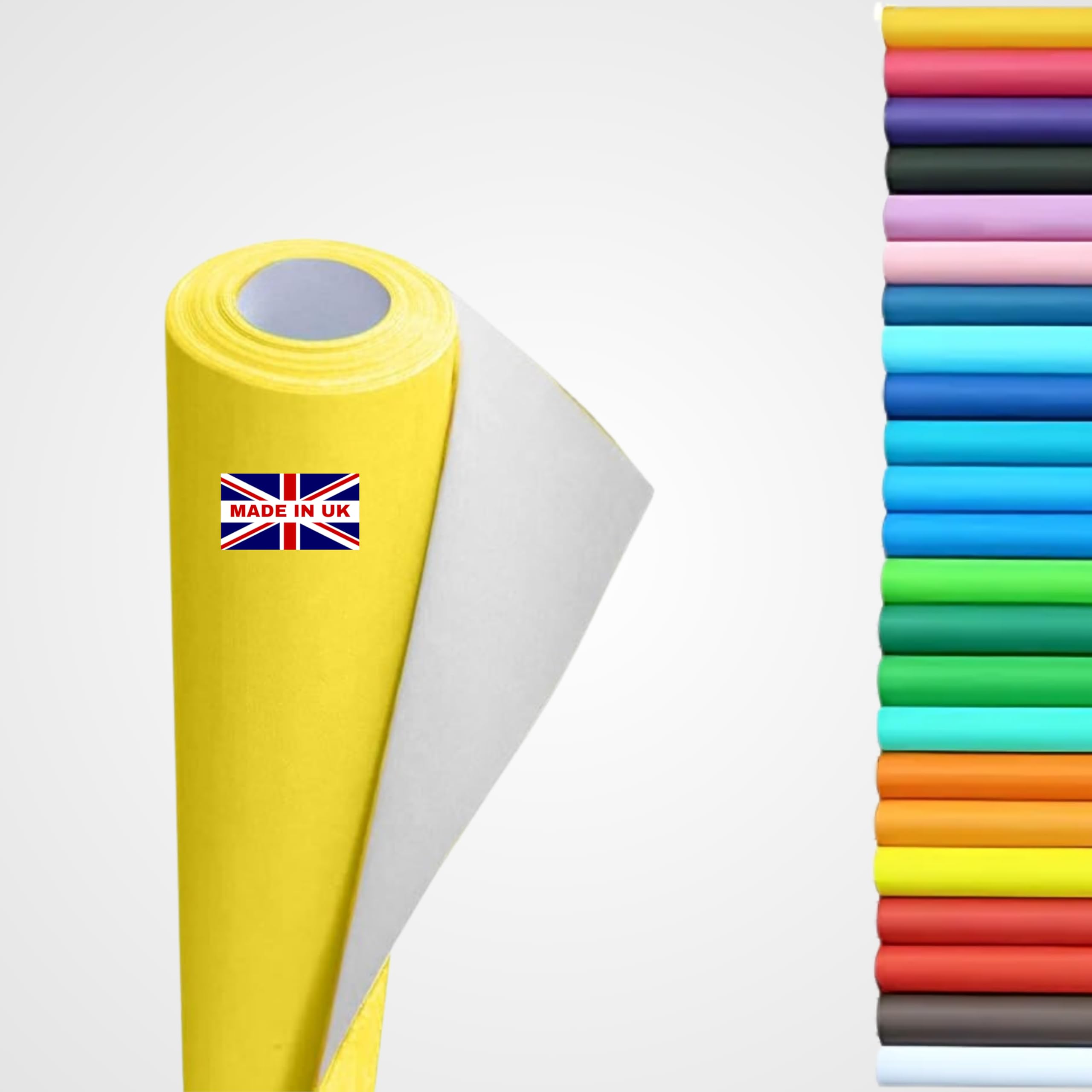 Card and Display Poster Paper Roll - 10 M - Paper Perfect Ideal for Wrapping, Craft, Packing, Floor Covering, Parcel, Table Runner School Notice Boards - 76cm Width Approx (Yellow)