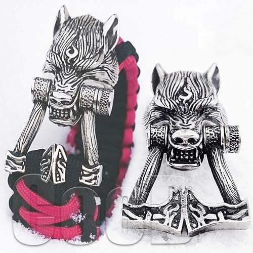 CooB EDC Metal fundido a mano paracord grillete hebilla hebilla colección animales para pulseras de paracord fabricación de pulseras 1 unidslote