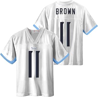 AJ Brown Tennessee Titans #11 White Kids Youth 8-20 Alternate Away Player Jersey