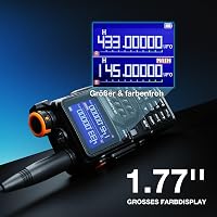 Stație radio portabilă dual-band BAOFENG K5PLUS 10W UHF VHF cu rază lungă de acțiune, bandă de aviație, 2500mAh, USB-C, 999 canale, compatibilă CHIRP 4