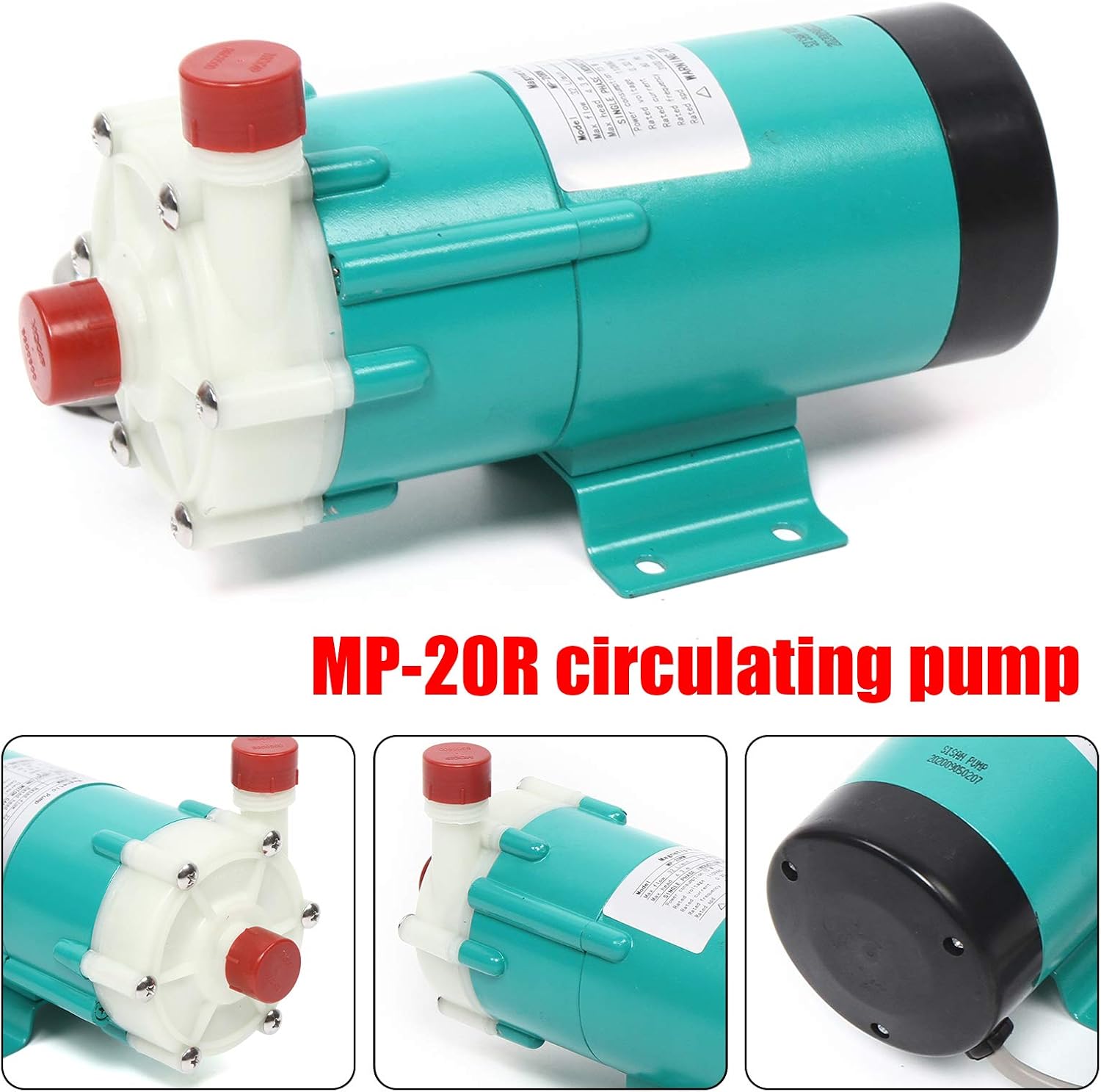 Magnetic Pump, Mp-20R Chemical Pump, Micro Plastic Head Circulation 110V for Industry,Pharmaceutical,Electroplating