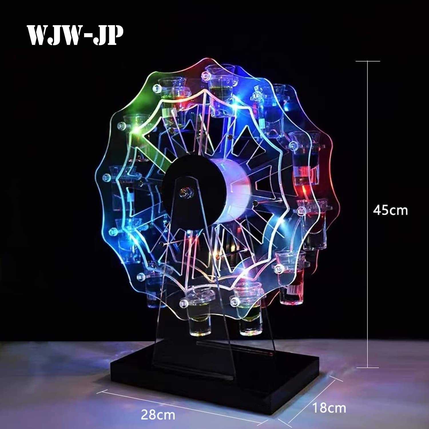 テキーラ観覧車 LED酒ボトルの表示棚 12カップ バー ホテルLED 楽天市場】テキーラ観覧車 LED酒ボトルの表示棚 12カップ バー