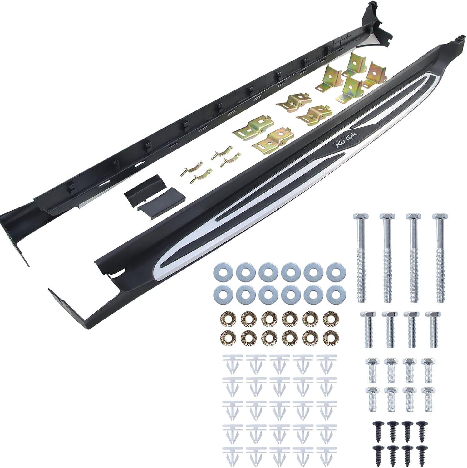 Running Boards Side Step Nerf Bars Compatible for Ford Escape 2013 2014 2015 2016 2017 2018 2019 Anti Slip Pedal Up Load to 350 lbs