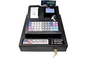 Sleek and Efficient: Nadex CR360 Cash Register for Small Businesses with Seamless Receipt Printing