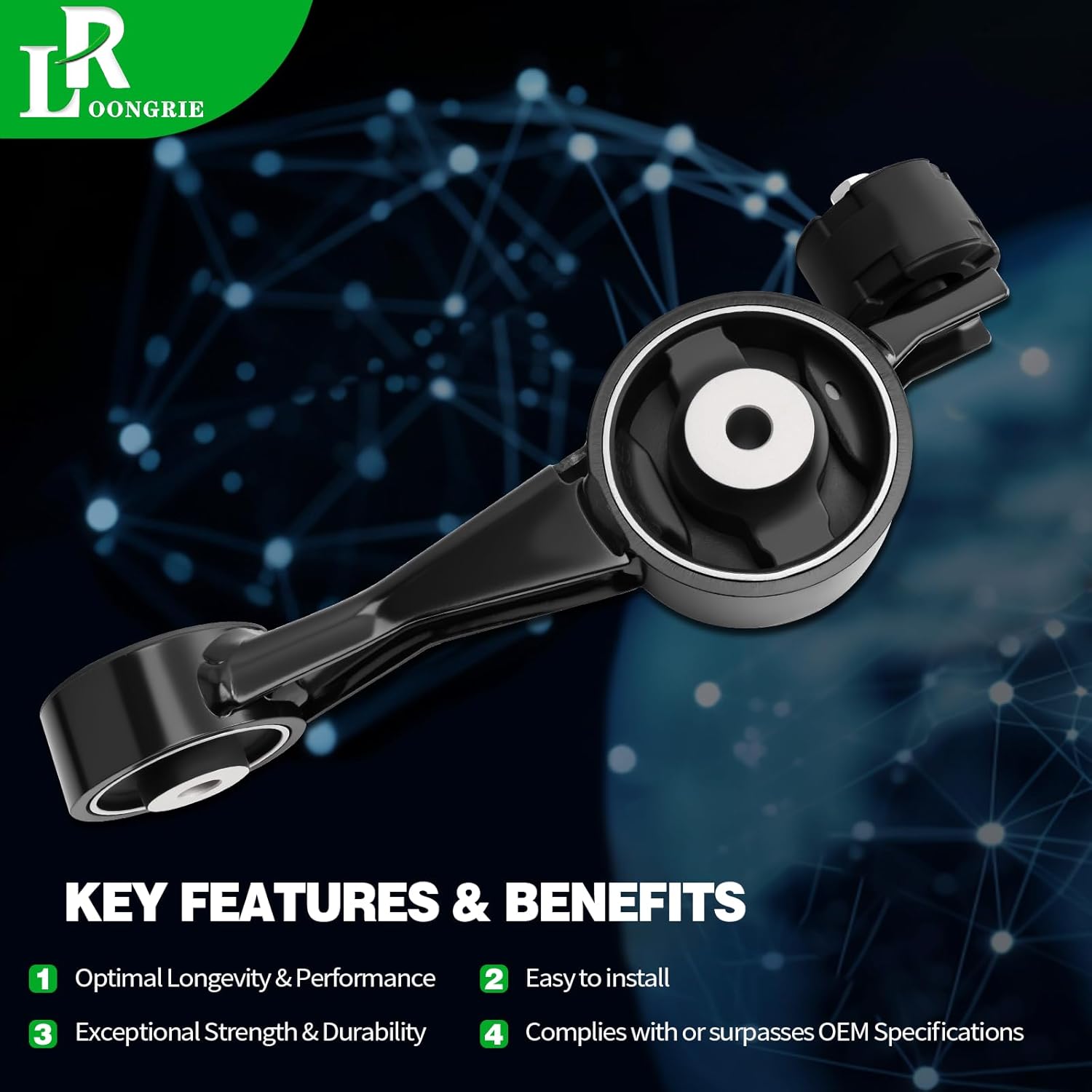 Engine Torque Strut Mount Replacement Compatible with Highlander 2014-2019 2.7L L4 Right Upper Engine Replace OE A42039 EM7274 123630V160 Set of 1