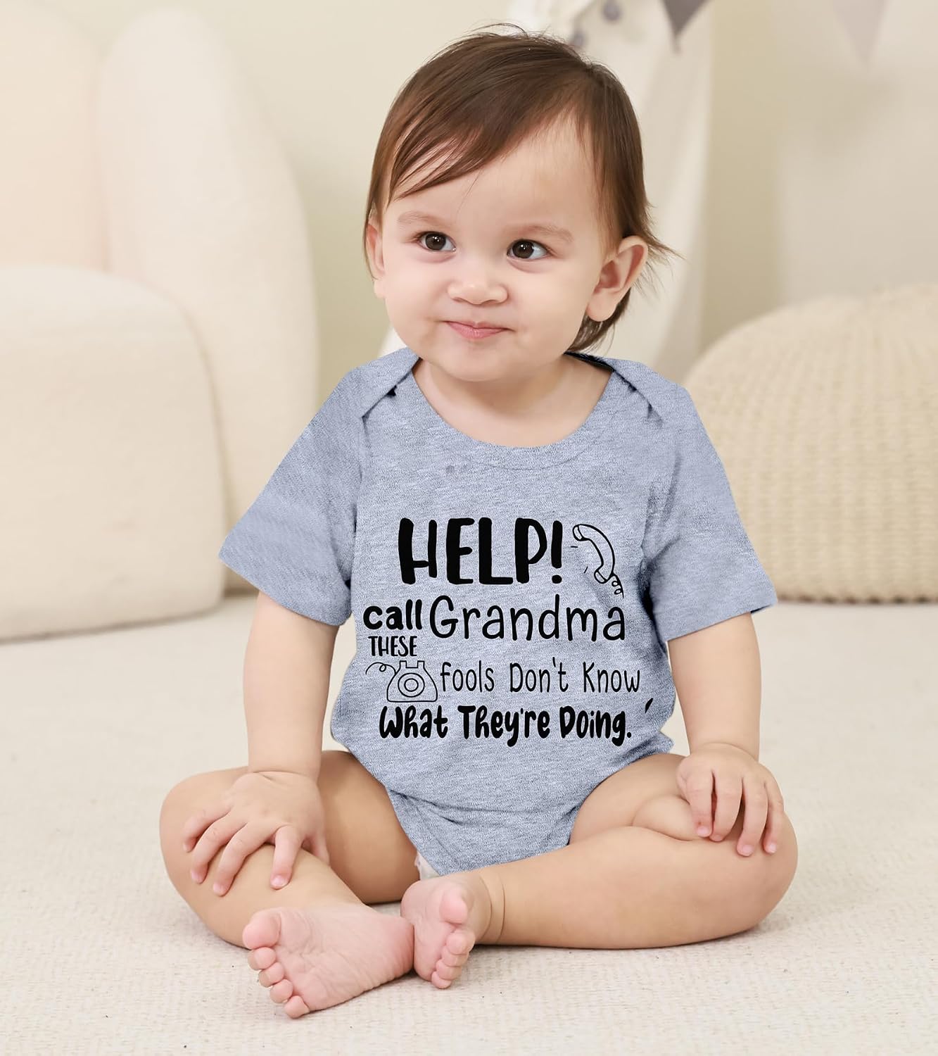 Baby Boys Girls Bodysuit Infant Funny Outfit Newborn Short Sleeve Romper Clothes Baby Jumpsuit 0-12 Months image 2