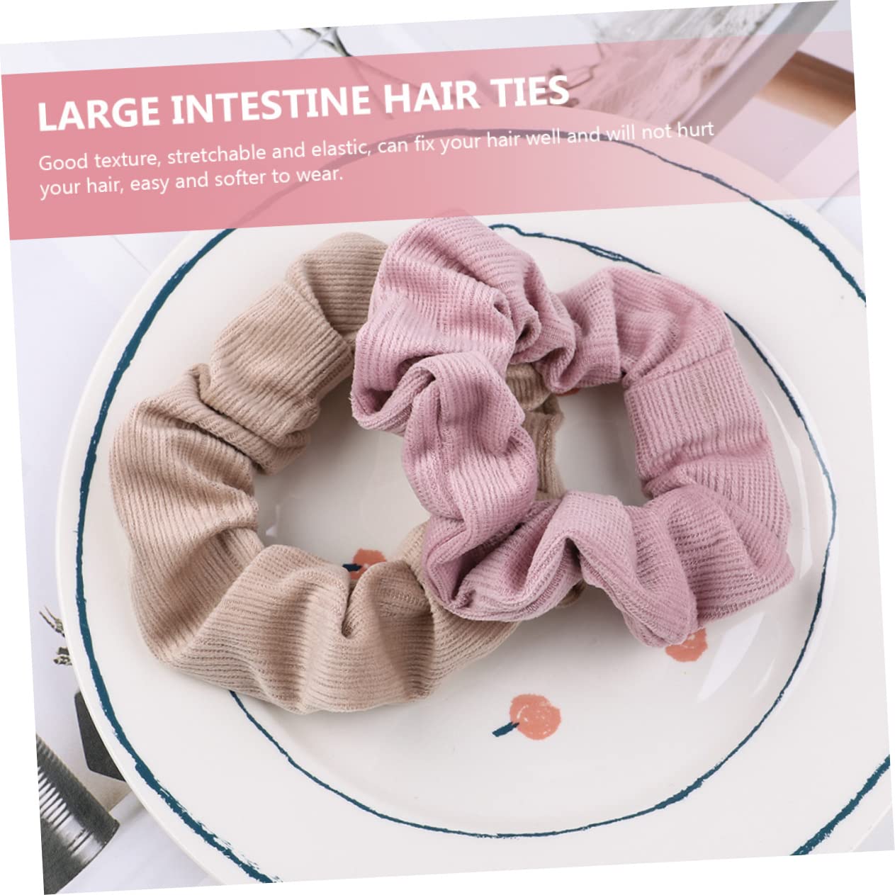 FRCOLOR 30 Piezas anillo de pelo hair clips orquillas accesorios para el cabello para mujeres diademas recién nacidas para niñas lazos para el cabello del intestino grueso gomas grandes
