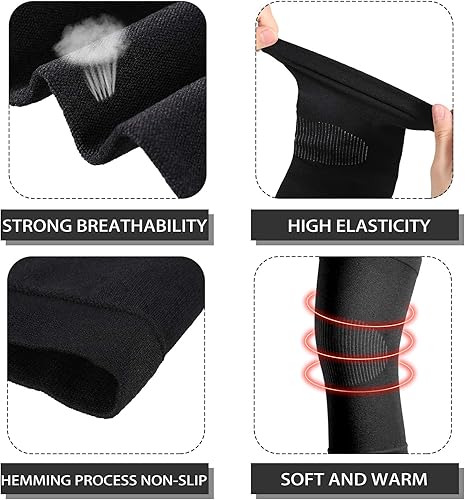Miniatura 3 de Rodilleras de compresión para desgarro de menisco, rodilleras ligeras para aliviar el dolor de artritis, soporte de rodilla para hombres y mujeres