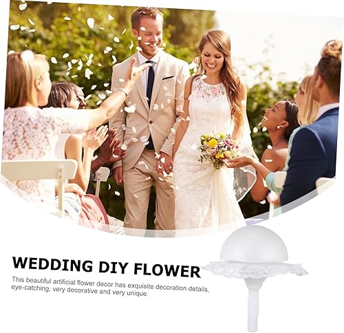 Miniatura 2 de IMIKEYA 3 juegos de ramo de flores frescas espuma artificial flor titular flores frescas Tuba regalos arreglos florales de seda DIY flor novia suite