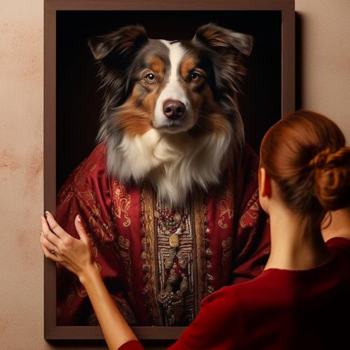 Miniatura 1091 de Thuan Chow Chow Retrato de mascota con disfraz real de perro en un disfraz retrato de perro con vestimenta Retrato medieval de mascota retrato