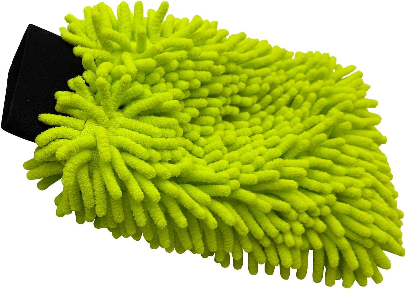 Mr. Detroit - 3 Double Noodle Wash Mitt for Deep Cleaning| Ultra-Soft Scratch-Free Microfiber Waterproof Wash Mitt for Home Use and Auto Detailing 3 Pack