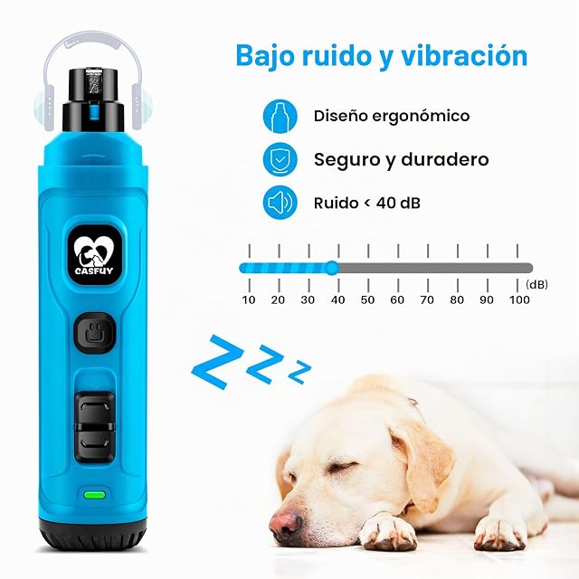 Foto 4 de 7 de Casfuy Lima de Uñas Eléctrica para Perros con 2 Luces LED