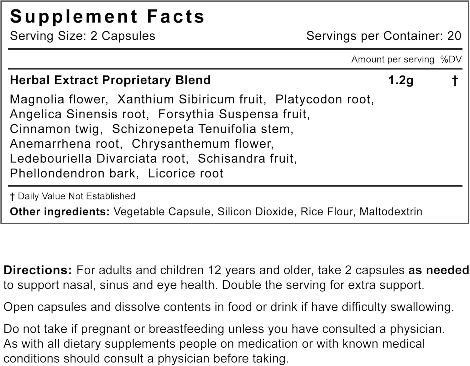 Rootology Breathe Free - Natural Nasal & Sinus Relief - Fast-Acting, Non-Drowsy - 120 Capsules…