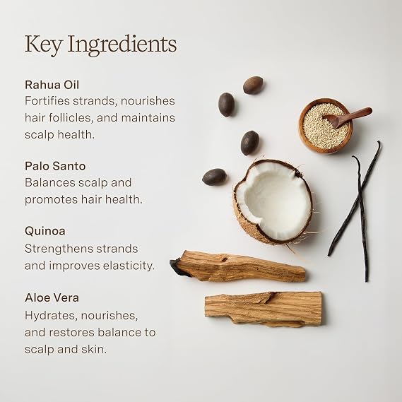 Rahua Classic Shampoo Organic Shampoo for Women and Men Restorative Hair Care for All Hair Types Infused Oil, Palo Santo, Coconut Oil & Quinoa for Cleansing & Scalp Health 9.3 fl oz