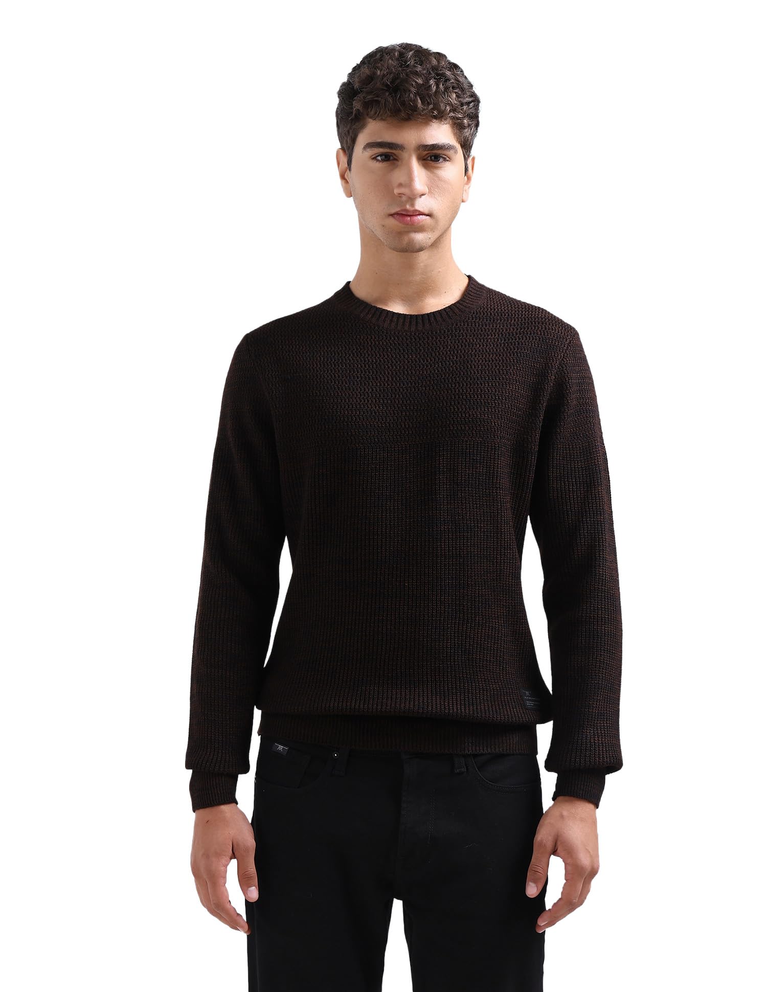 flying machine Men's Regular Fit Sweater| Heathered-picture-44