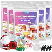 Resin Casting Powder 5000g, 2030 Minutes Demold, Water Activated Plaster Powder for Craft Casting, Easy Mixing and Self Leveling