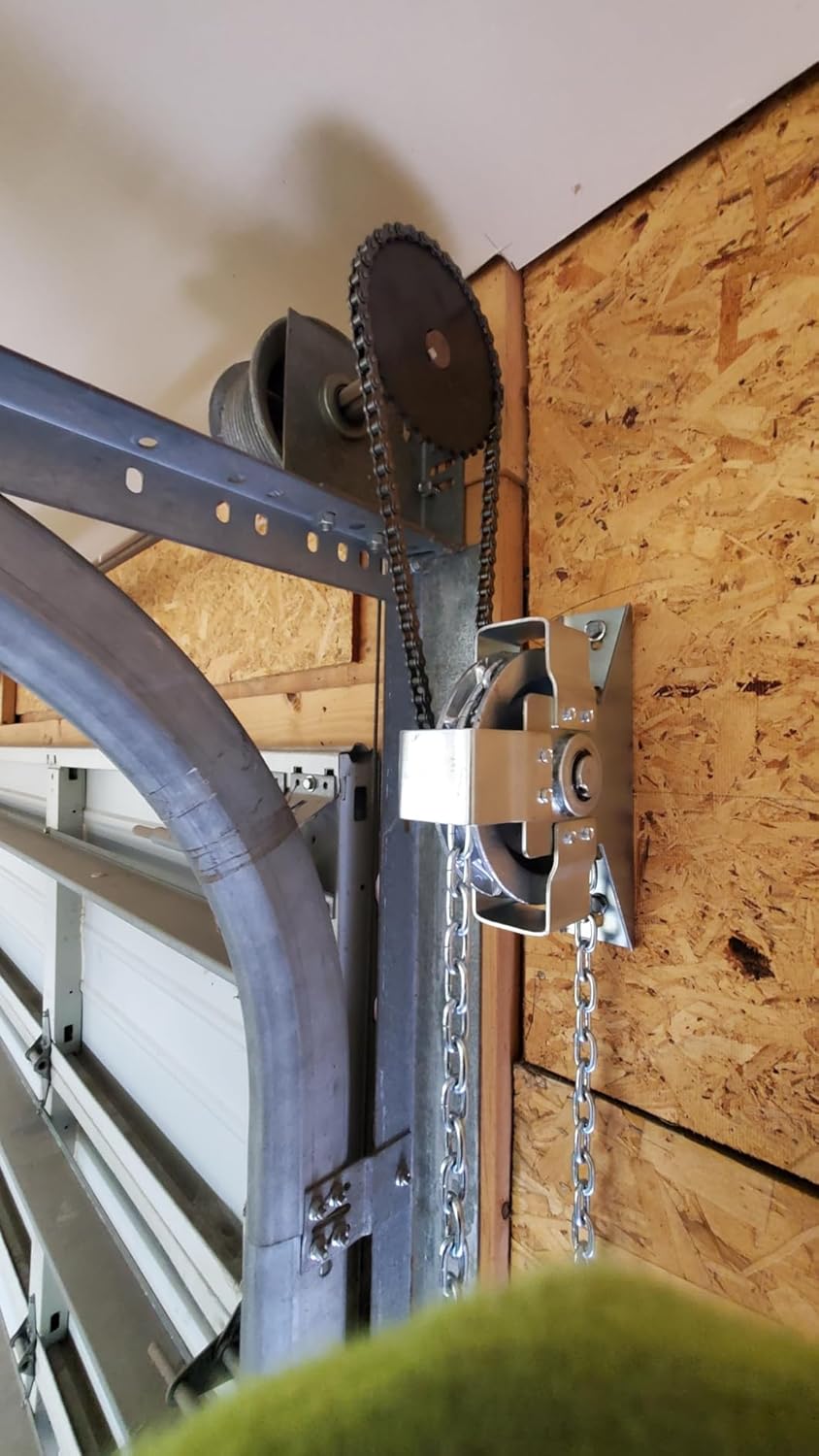 LAJIAOZ Garage Door Jackshaft Chain Hoist - 3:1 Reduced Drive Heavy Duty Hoist for Roll Up Doors and Jackshaft Garage Door Openers