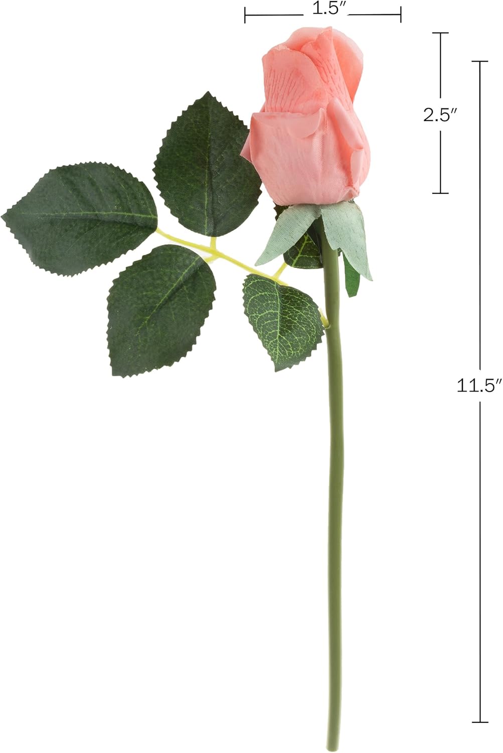 Coral Real Touch Polyester Rose Tabletop Centerpiece