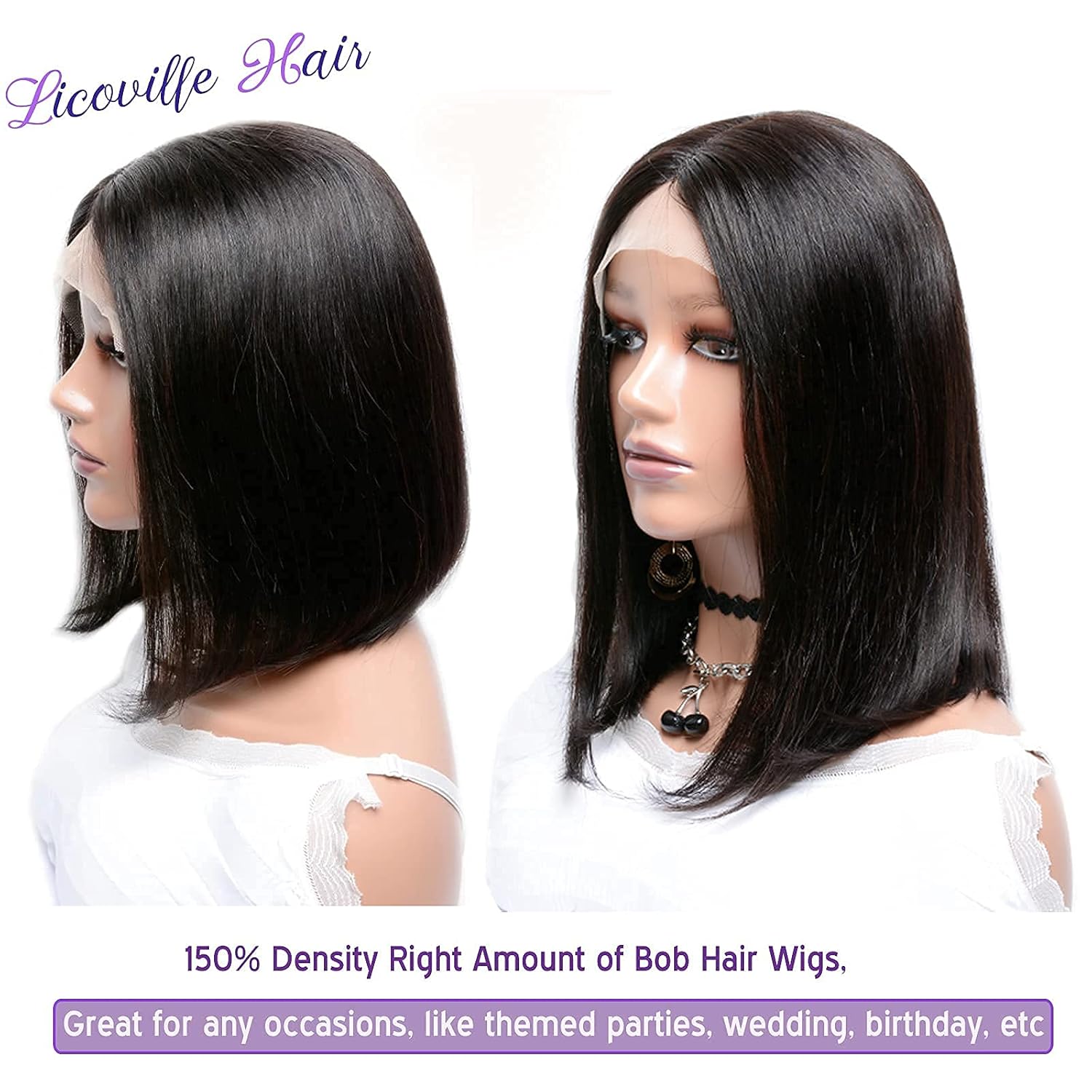 Onе-Dау Sаlе: Uр tо 70% оƒƒ Short Bob Wigs Human Hair T Part Lace Front Wig Short 8 Inch Unprocessed Human Hair Straight Bob Lace Wigs for Black Women Pre Plucked Short Cuts Natural Hair Wig with Baby Hair