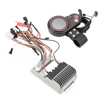 Ketsicart Electric Bike Controller Box, Metal 34V/48V Electric Bike Motor Speed Controller Heat Dissipation Groove Design for Electric Bike