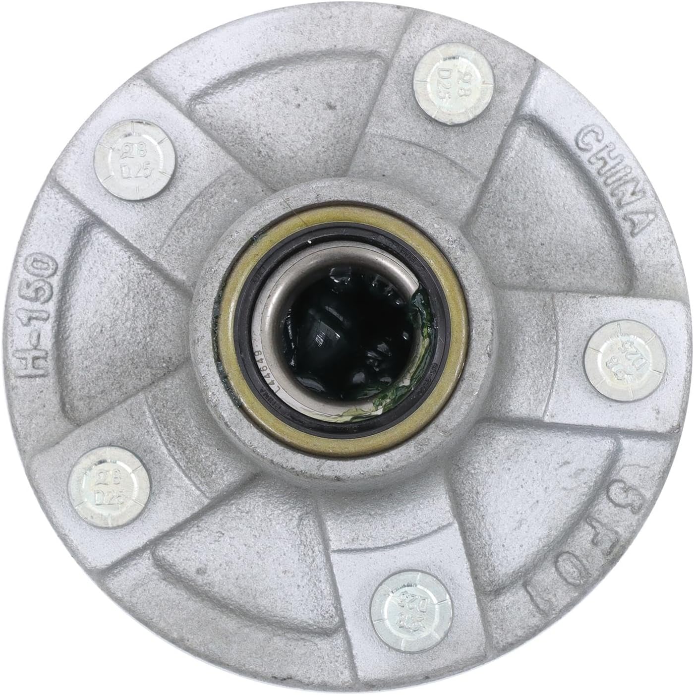 labwork Pre-Assembled Galvanized 5 on 4.5 Inch Trailer Hub Bearing Kit Suitable for 2000lbs and 1-1/16 Inch Spindle