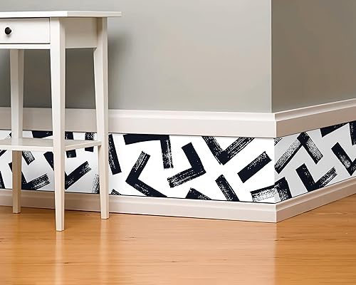 Vista 63 de FLFK Calcomanías de pared para despegar y pegar, para habitación de los niños, calcomanías de peces bajo el mar, 4 x 240 pulgadas (azul)