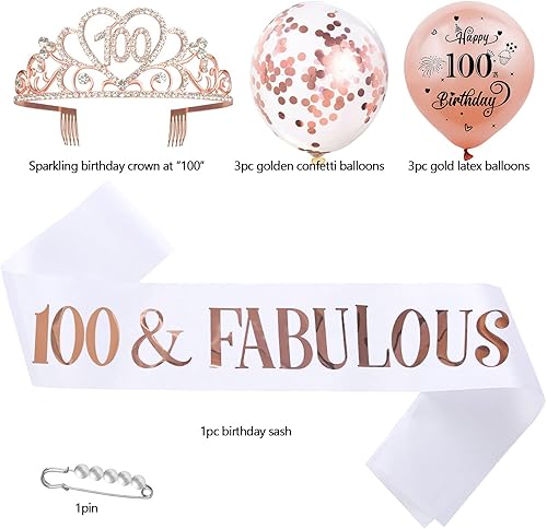 Miniatura 13 de Kit de tiara y banda de cumpleaños número 75 – '75 y fabuloso' banda negra y corona de diamantes de imitación dorados para mujer 75 cumpleaños