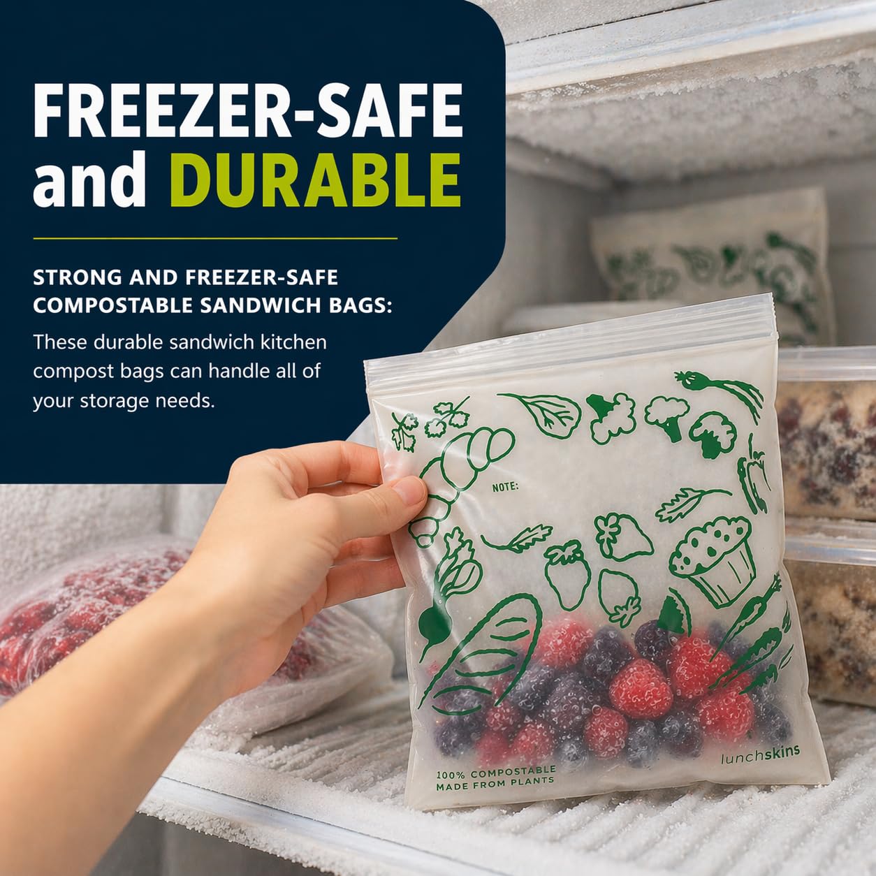 Amazon.com: Lunchskins Ziptop BPI Certified Compostable