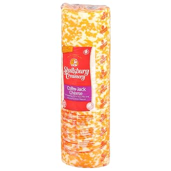 Shullsburg Creamery Colby Jack Cheese, 6# Mini Deli Horn