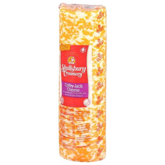 Shullsburg Creamery Colby Jack Cheese, 6# Mini Deli Horn