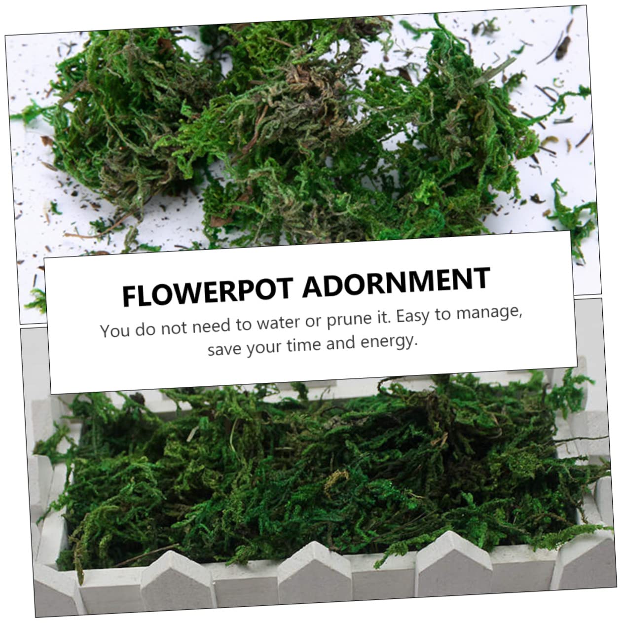 HOODANCOS Moss for Outdoor Planters Balls Decorative Artificial Non-Watering Easy to Use