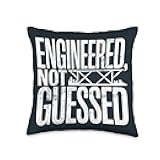 Engineered Not Guessed Structural Engineer Throw Pillow